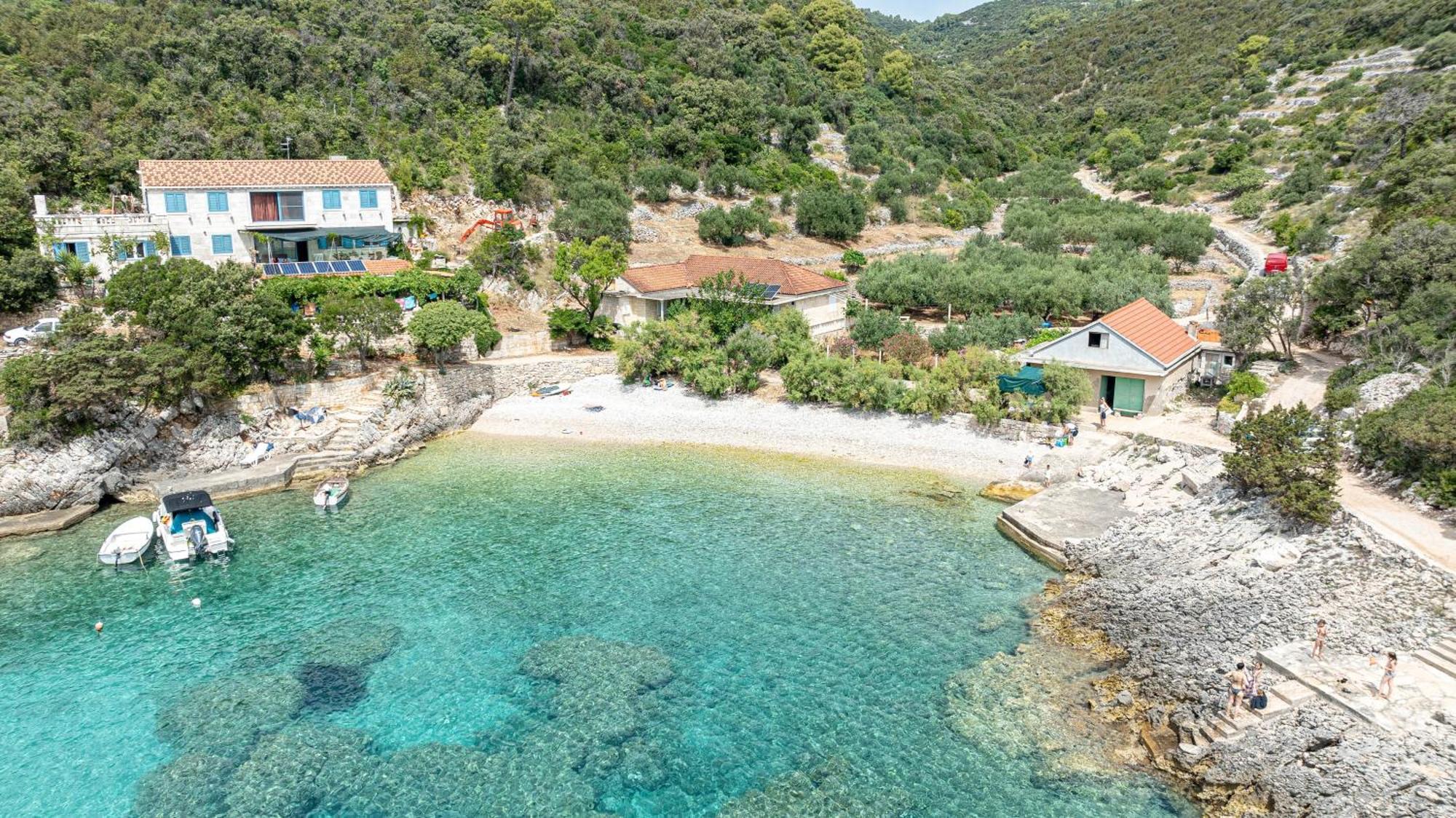 Seaside House For Families With Children Cove Rasohatica, Korcula - 4386 Lumbarda Eksteriør billede
